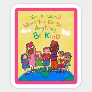 BE KIND by farah aria Sticker